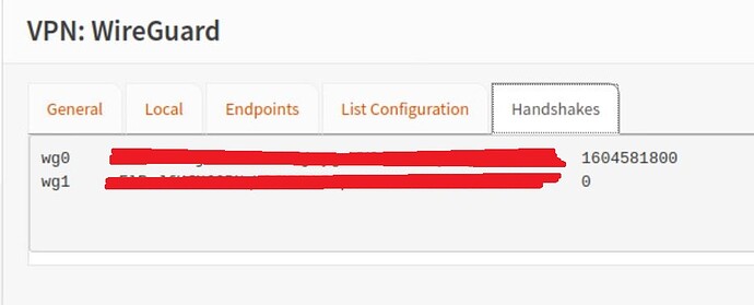 WireGuard interfaces failing wg1 0